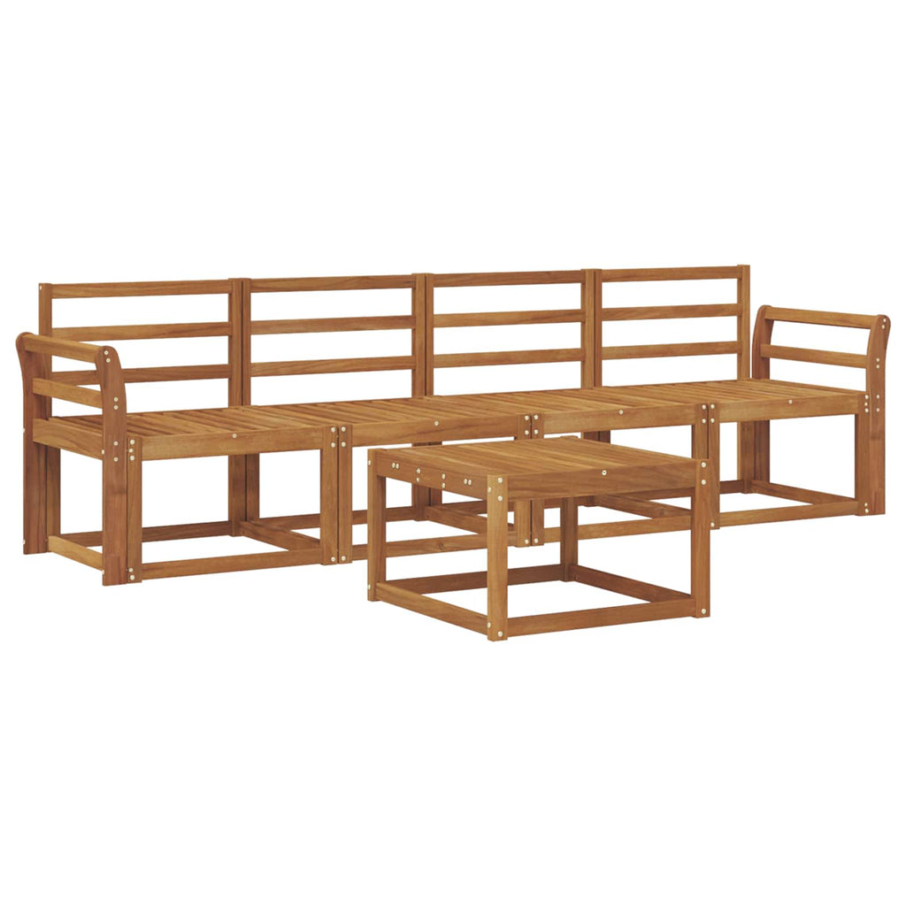 Outdoor-Sofagarnitur 5 pcs Natur