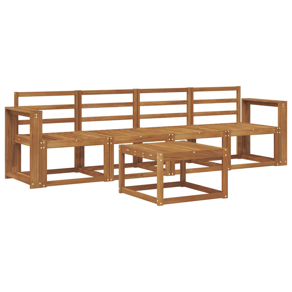 Outdoor-Sofagarnitur 5 pcs Natur