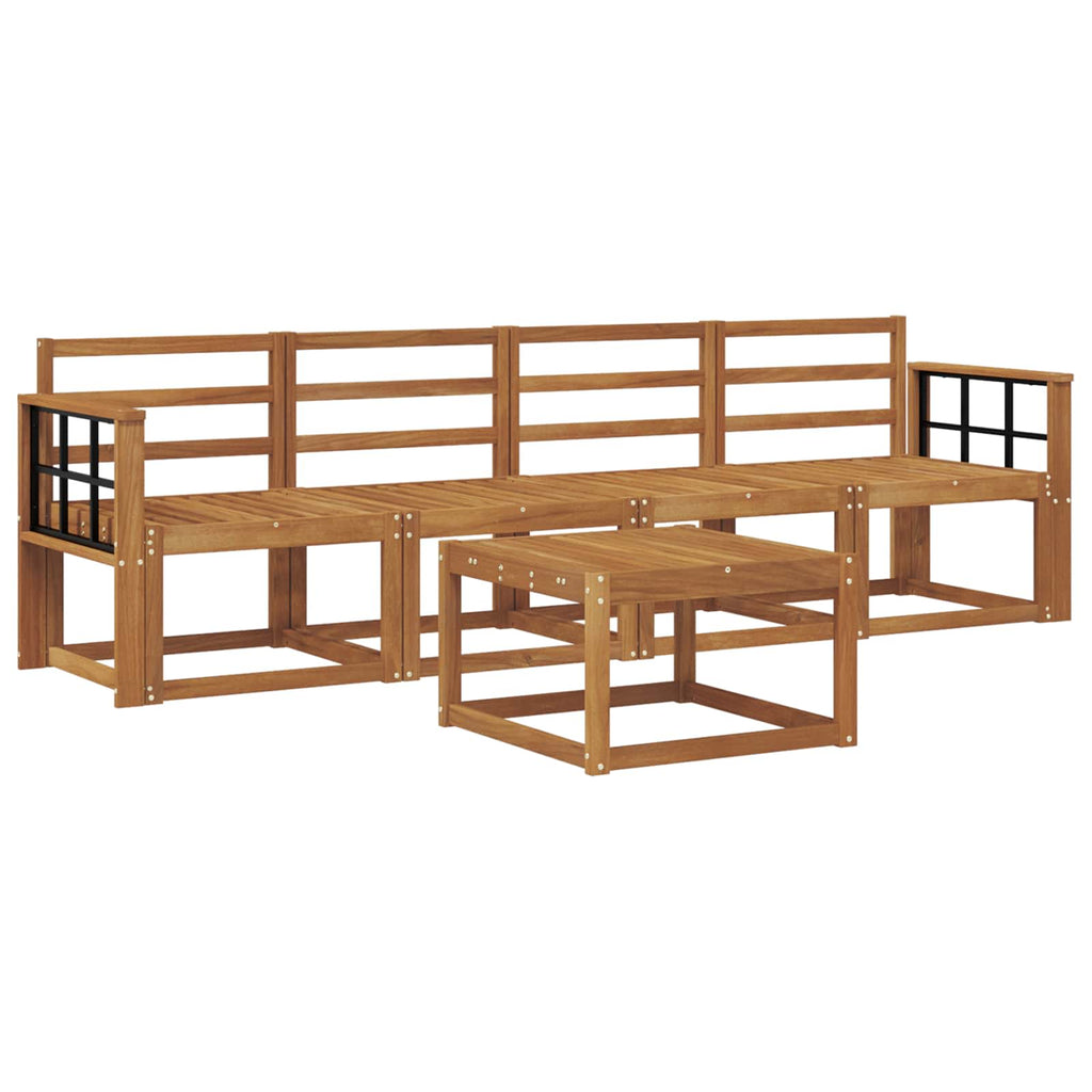 Outdoor-Sofagarnitur 5 pcs Natur