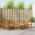 Outdoor-Sofagarnitur 7 pcs Natur Massivholz Akazie