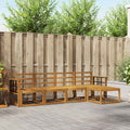 Outdoor-Sofagarnitur 5 pcs Natur Massivholz Akazie