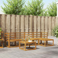 Outdoor-Sofagarnitur 6 pcs Natur
