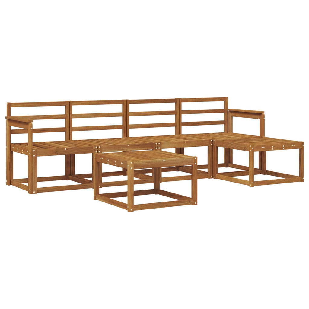 Outdoor-Sofagarnitur 6 pcs Natur