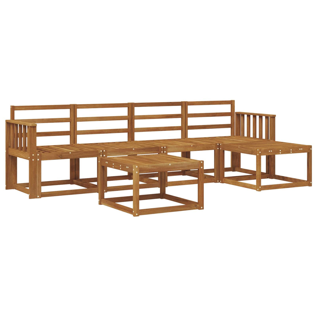 Outdoor-Sofagarnitur 6 pcs Natur