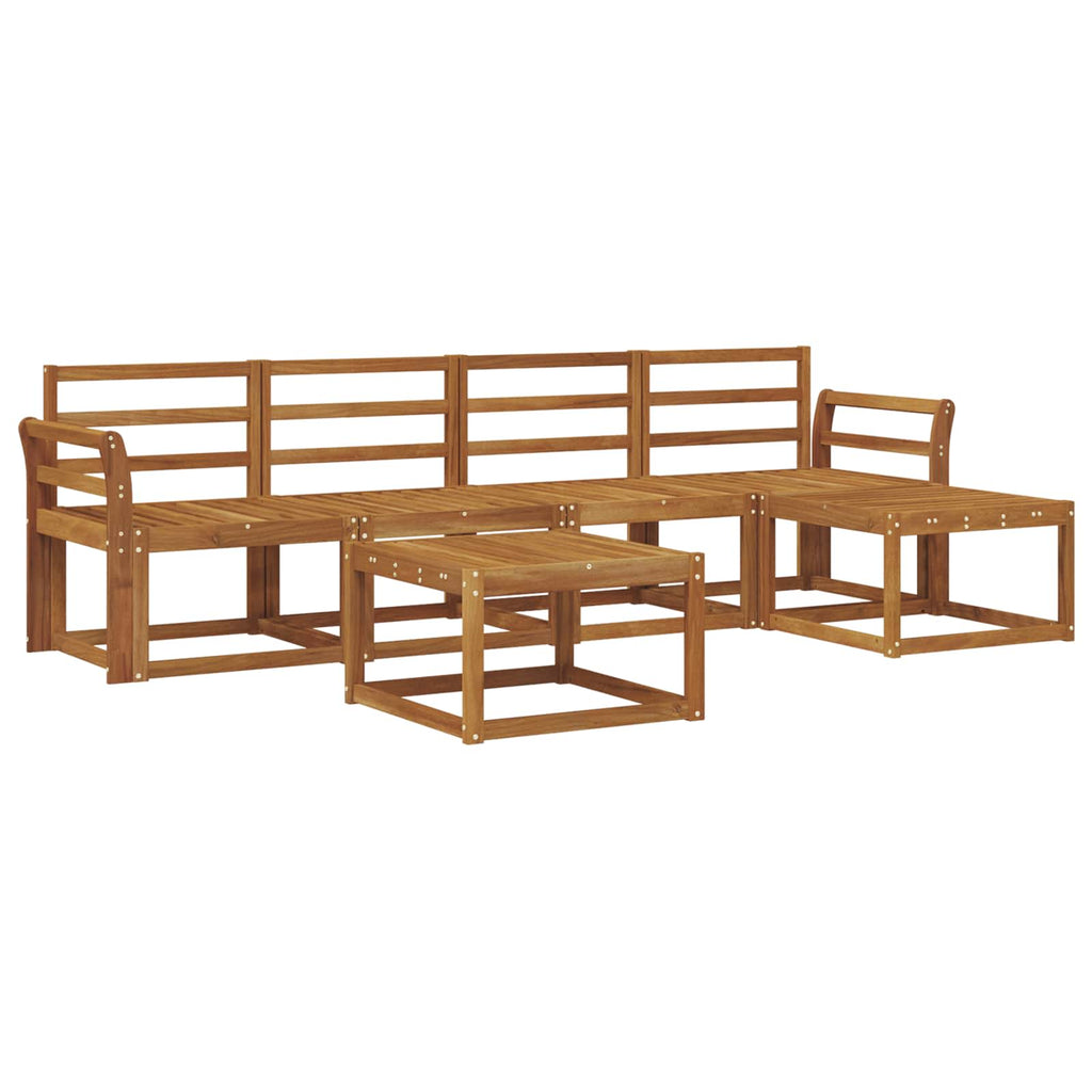 Outdoor-Sofagarnitur 6 pcs Natur