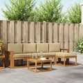 Outdoor-Sofagarnitur mit Kissen 6 pcs Natur und Beige