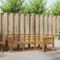Outdoor-Sofagarnitur 4 pcs Natur Massivholz Akazie