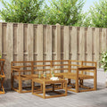 Outdoor-Sofagarnitur 5 pcs Natur Massivholz Akazie