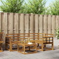 Outdoor-Sofagarnitur 5 pcs Natur Massivholz Akazie