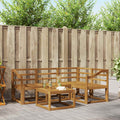 Outdoor-Sofagarnitur 5 pcs Natur Massivholz Akazie