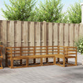 Outdoor-Sofagarnitur 5 pcs Natur