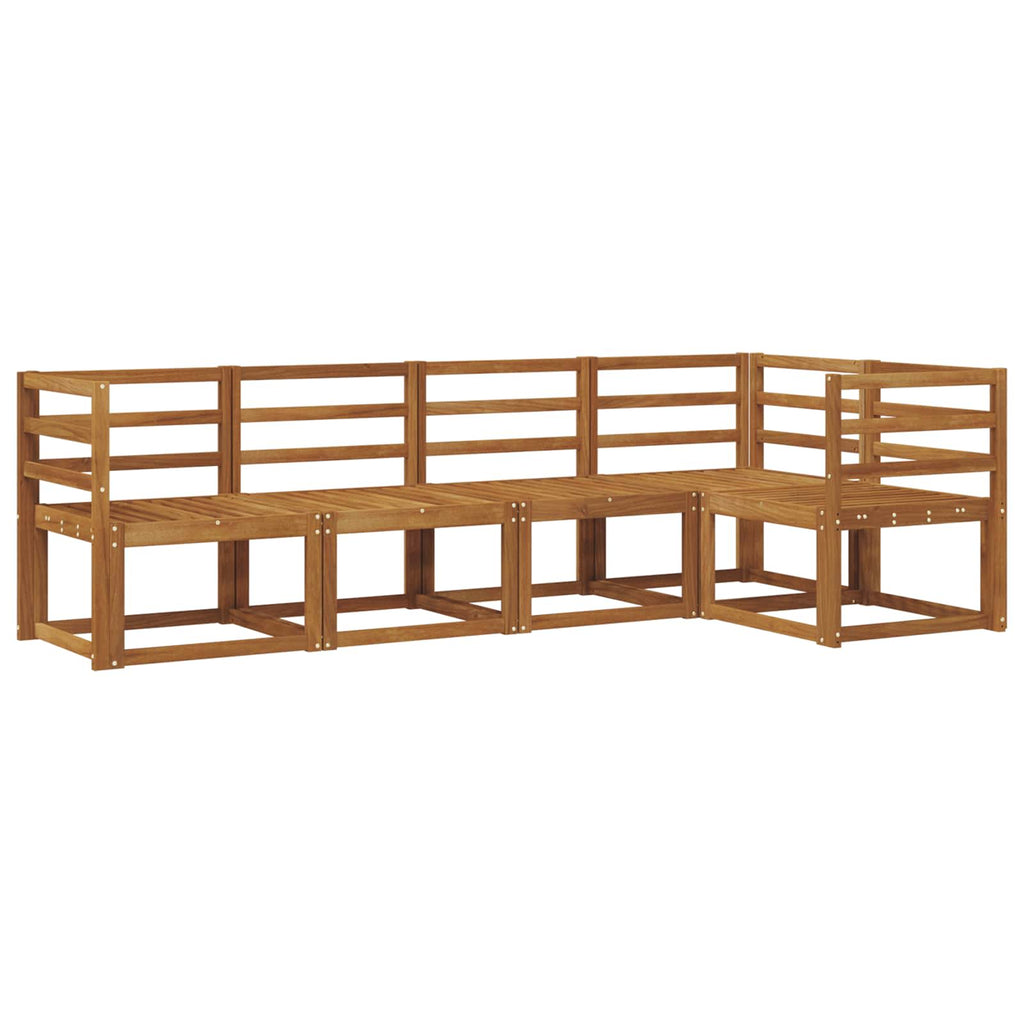 Outdoor-Sofagarnitur 5 pcs Natur