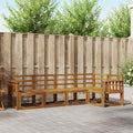Outdoor-Sofagarnitur 5 pcs Natur