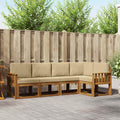Outdoor-Sofagarnitur mit Kissen 5 pcs Natur und Beige