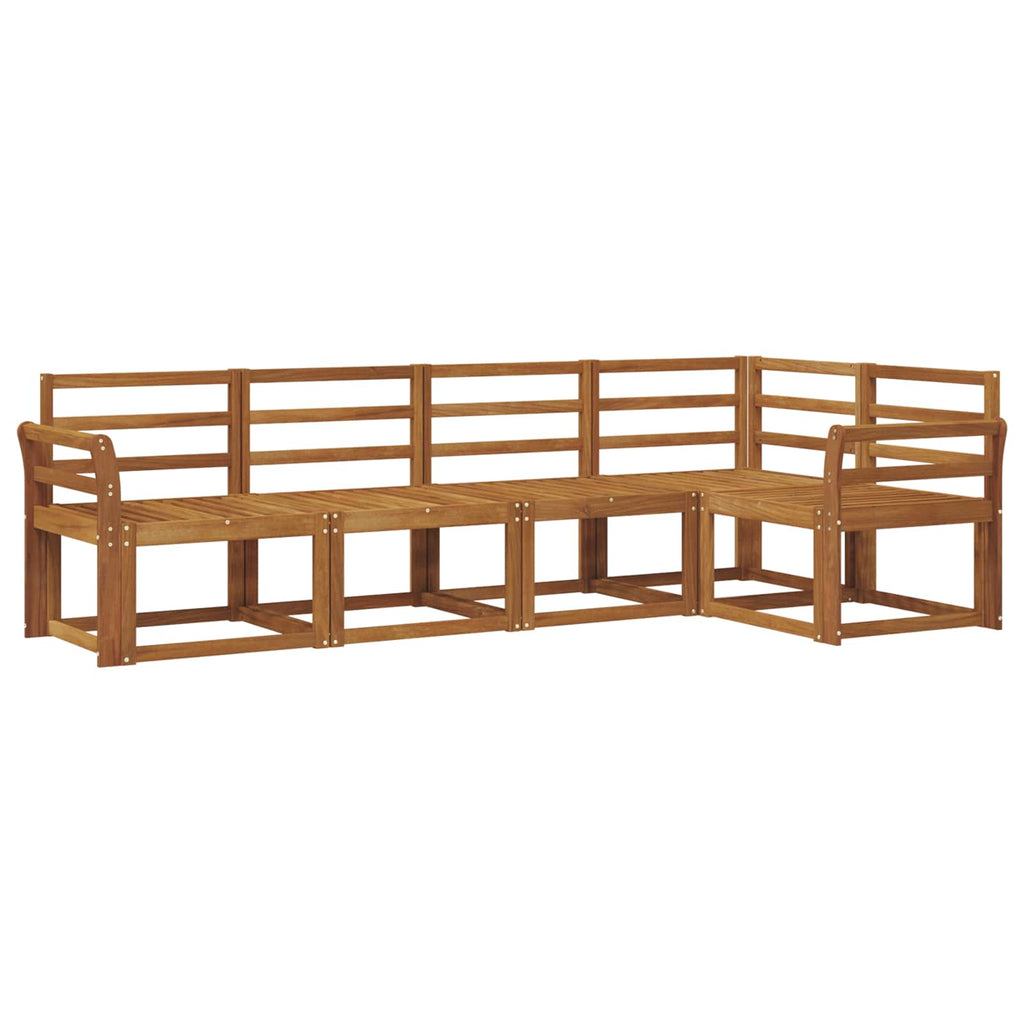 Outdoor-Sofagarnitur 5 pcs Natur