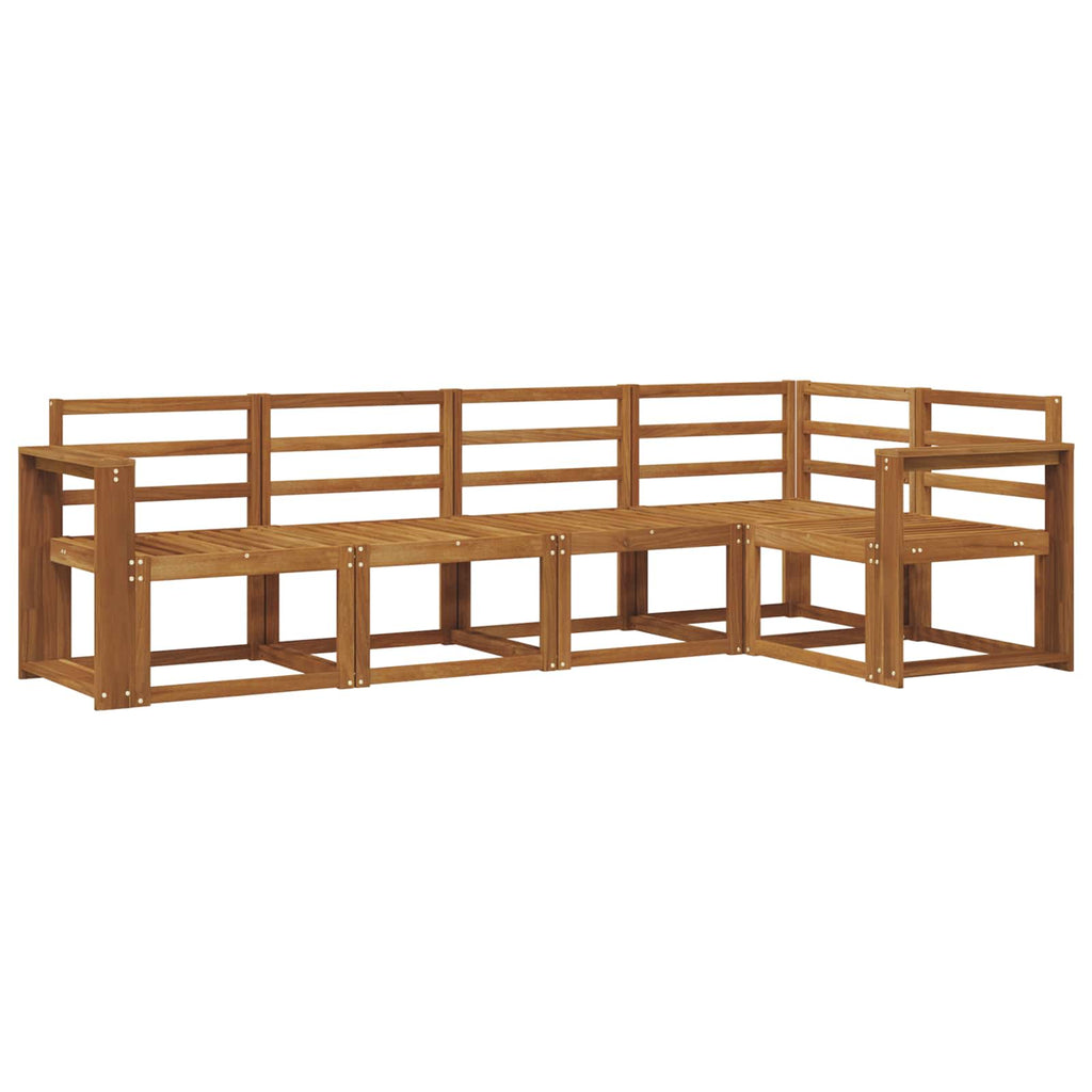 Outdoor-Sofagarnitur 5 pcs Natur