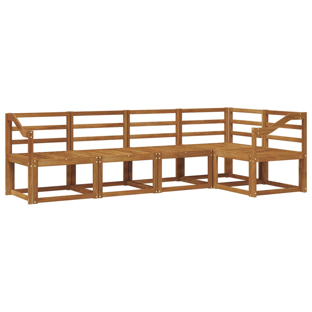Outdoor-Sofagarnitur 5 pcs Natur