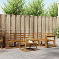 Outdoor-Sofagarnitur 6 pcs Natur Massivholz Akazie