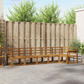 Outdoor-Sofagarnitur 6 pcs Natur Massivholz Akazie