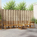 Outdoor-Sofagarnitur 7 pcs Natur Massivholz Akazie