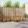 Outdoor-Sofagarnitur 7 pcs Natur Massivholz Akazie