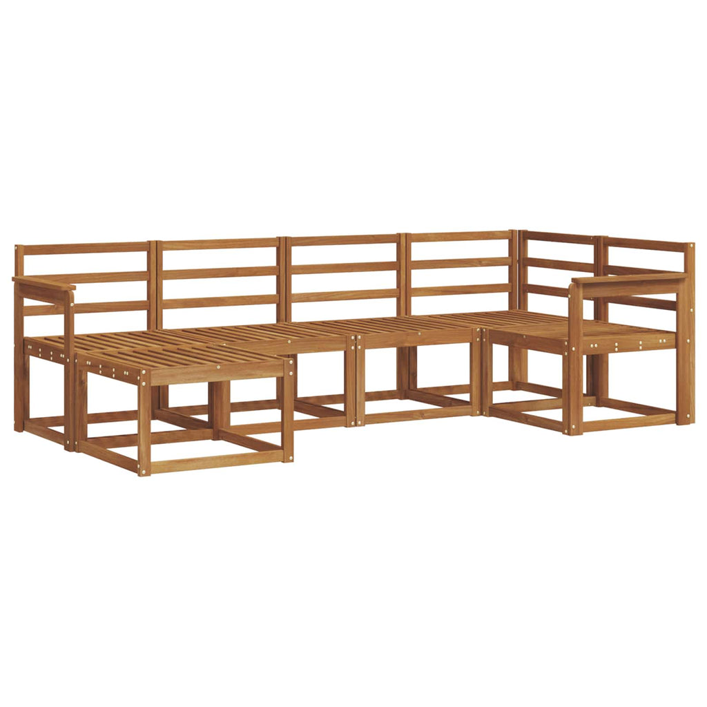 Outdoor-Sofagarnitur 6 pcs Natur