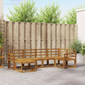 Outdoor-Sofagarnitur 6 pcs Natur
