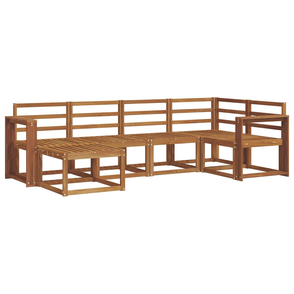 Outdoor-Sofagarnitur 6 pcs Natur