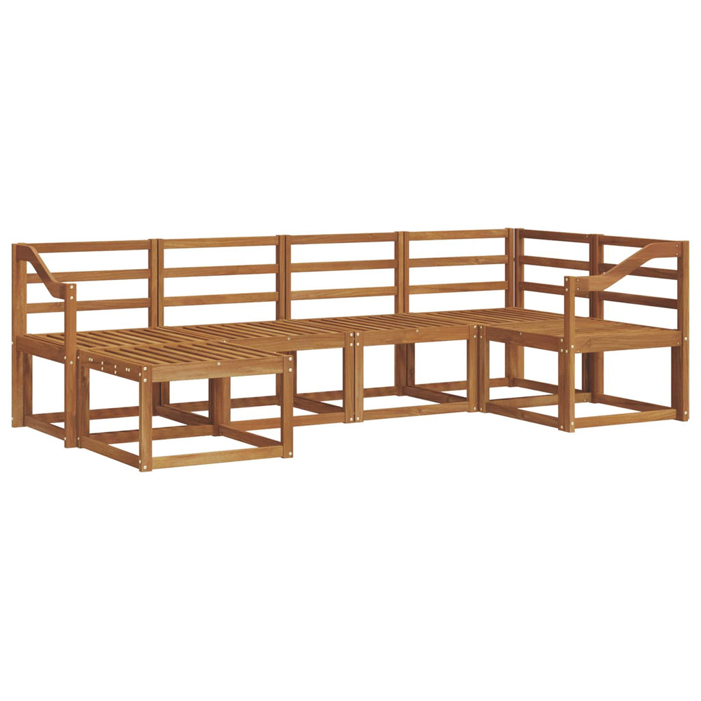 Outdoor-Sofagarnitur 6 pcs Natur