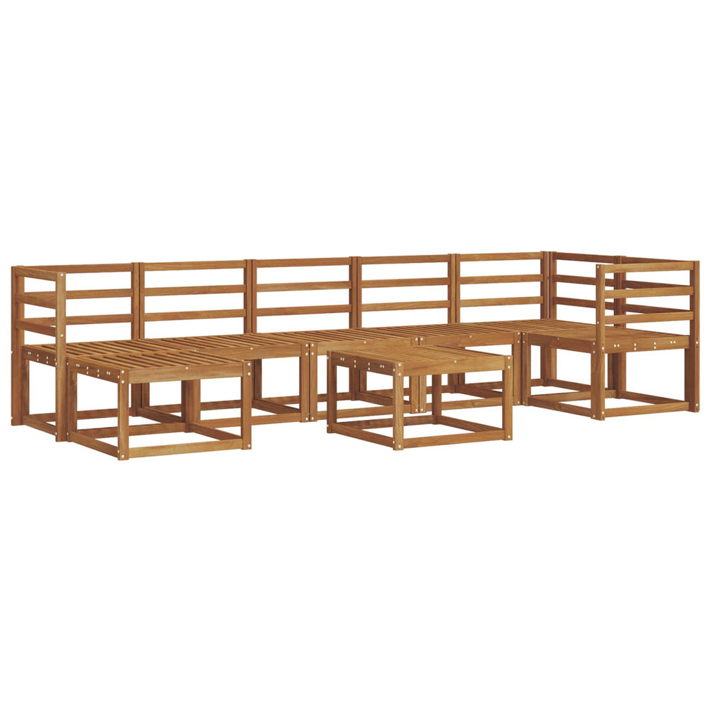 Outdoor-Sofagarnitur 8 pcs Natur Massivholz Akazie