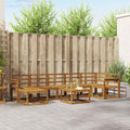 Outdoor-Sofagarnitur 8 pcs Natur Massivholz Akazie