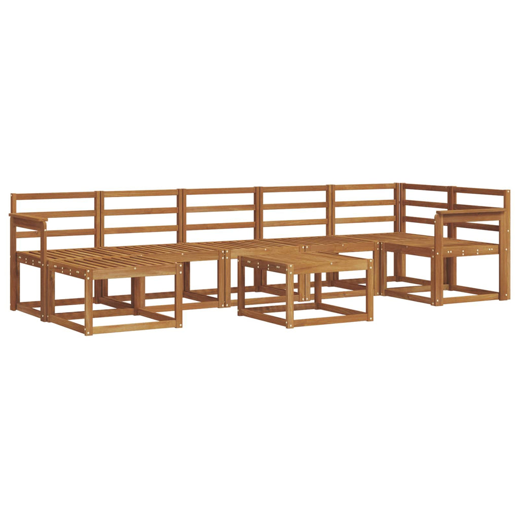 Outdoor-Sofagarnitur 8 pcs Natur Massivholz Akazie