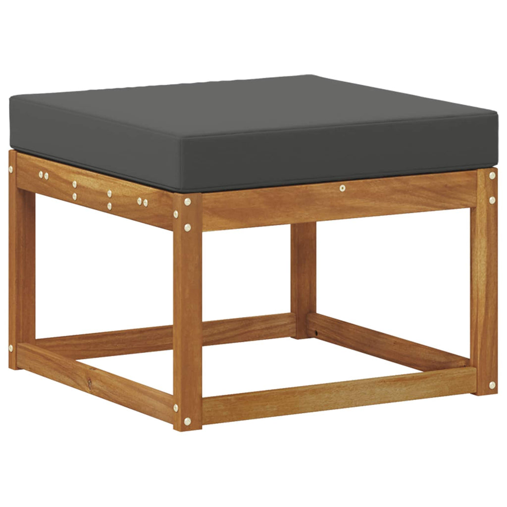 Outdoor-Sofagarnitur mit Kissen 8 pcs Natur und Anthrazit