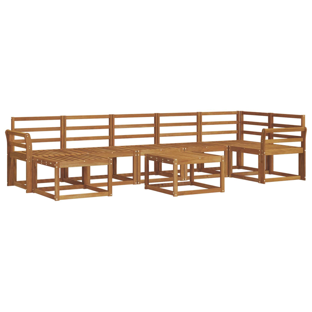 Outdoor-Sofagarnitur 8 pcs Natur Massivholz Akazie