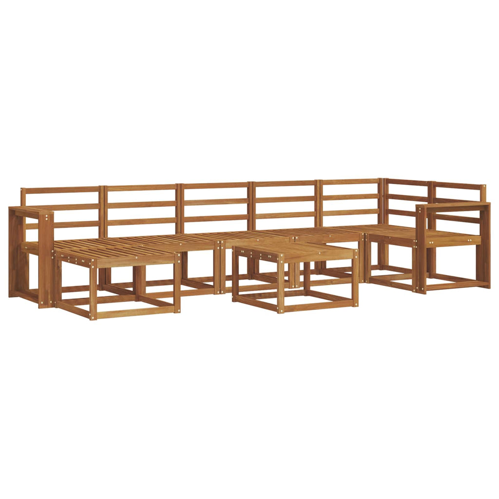 Outdoor-Sofagarnitur 8 pcs Natur Massivholz Akazie