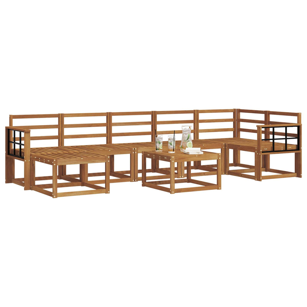 Outdoor-Sofagarnitur 8 pcs Natur Massivholz Akazie