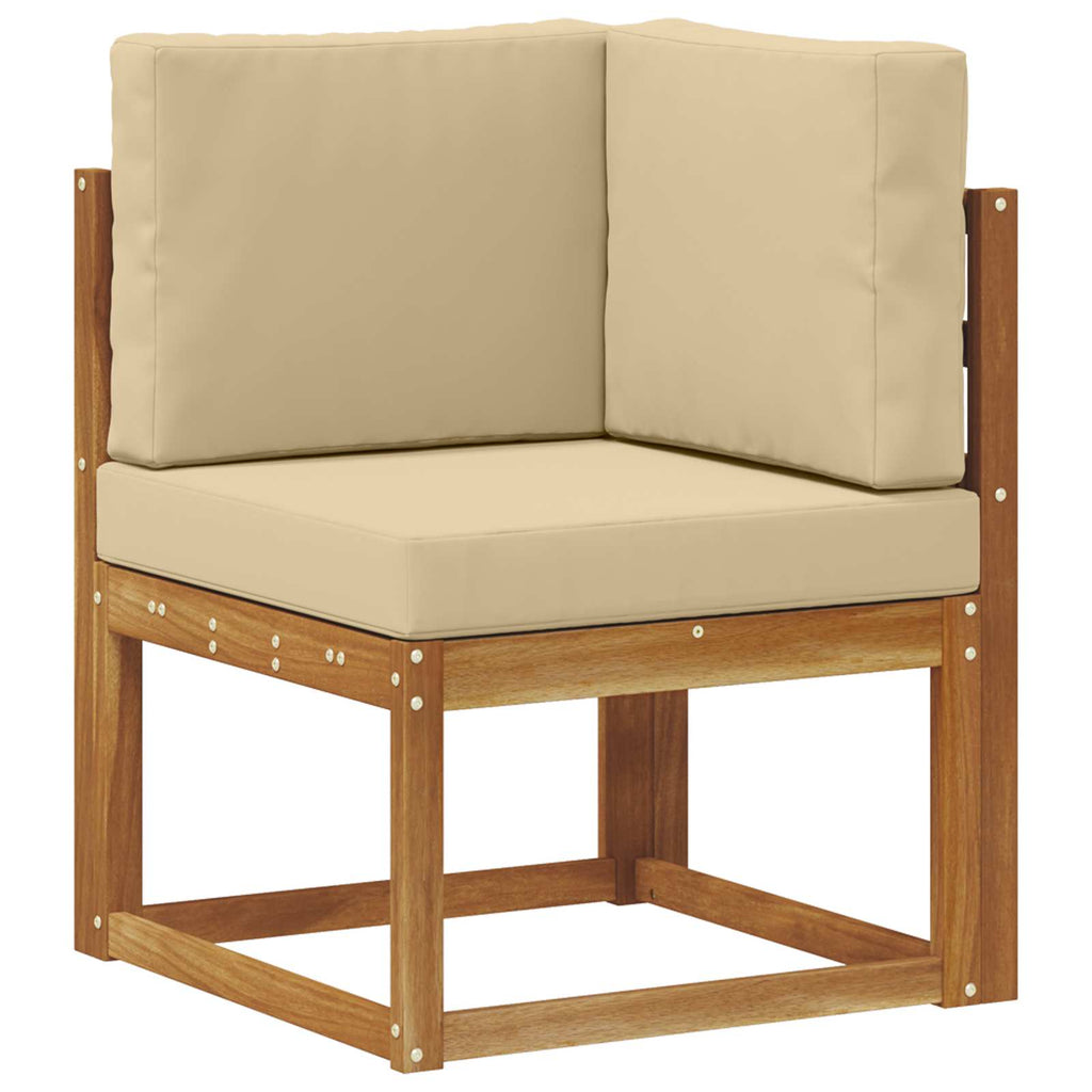 Outdoor-Sofagarnitur mit Kissen 8 pcs Natur und Beige
