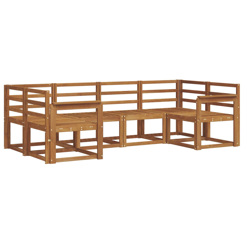 Outdoor-Sofagarnitur 6 pcs Natur Massivholz Akazie