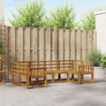Outdoor-Sofagarnitur 6 pcs Natur Massivholz Akazie