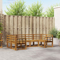 Outdoor-Sofagarnitur 6 pcs Natur Massivholz Akazie