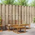 Outdoor-Sofagarnitur 3 pcs Natur Massivholz Akazie