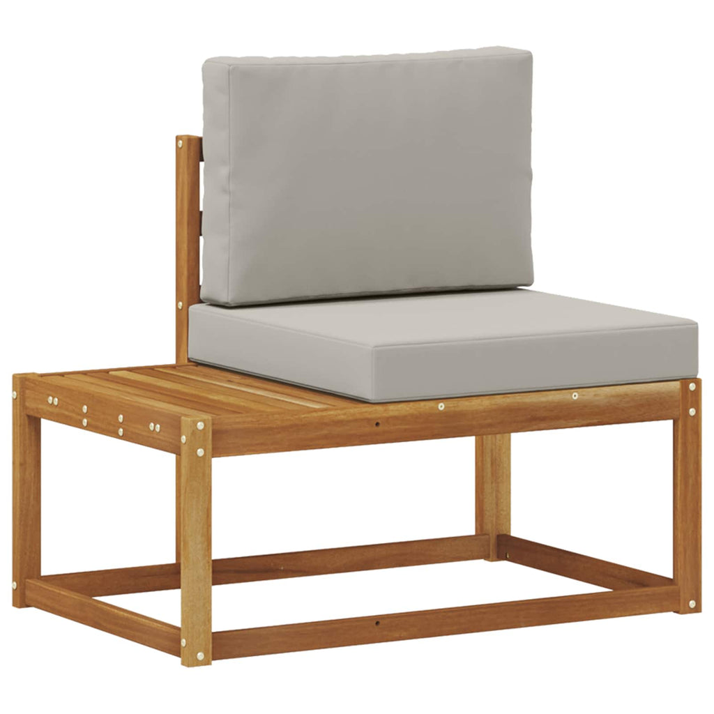 Outdoor-Sofagarnitur mit Kissen 3 pcs Natur