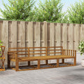 Outdoor-Sofagarnitur 3 pcs Natur Massivholz Akazie