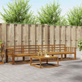 Outdoor-Sofagarnitur 5 pcs Natur Massivholz Akazie