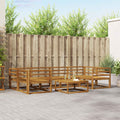 Outdoor-Sofagarnitur 7 pcs Natur Massivholz Akazie