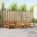Outdoor-Sofagarnitur 7 pcs Natur Massivholz Akazie