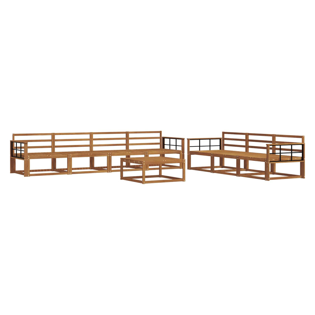 Outdoor-Sofagarnitur 8 pcs Natur Massivholz Akazie