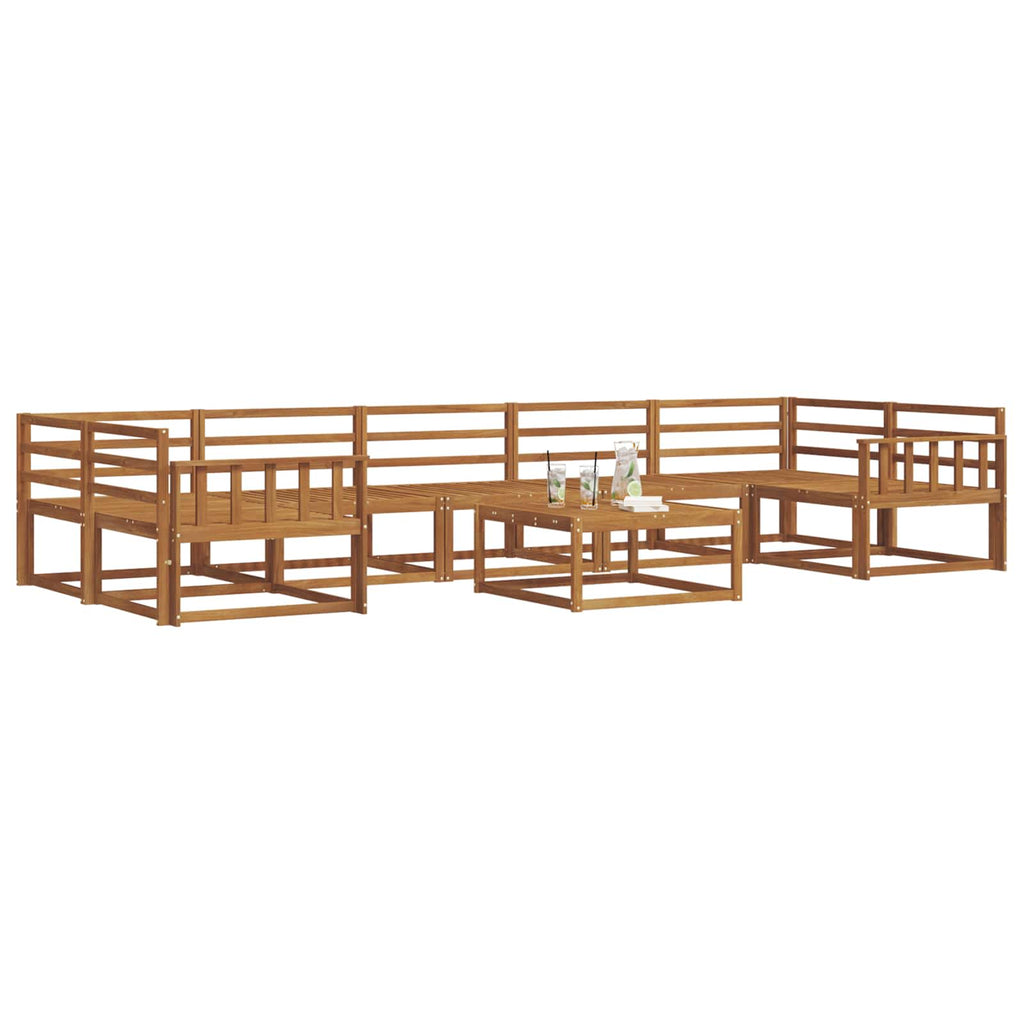 Outdoor-Sofagarnitur 8 pcs Natur Massivholz Akazie