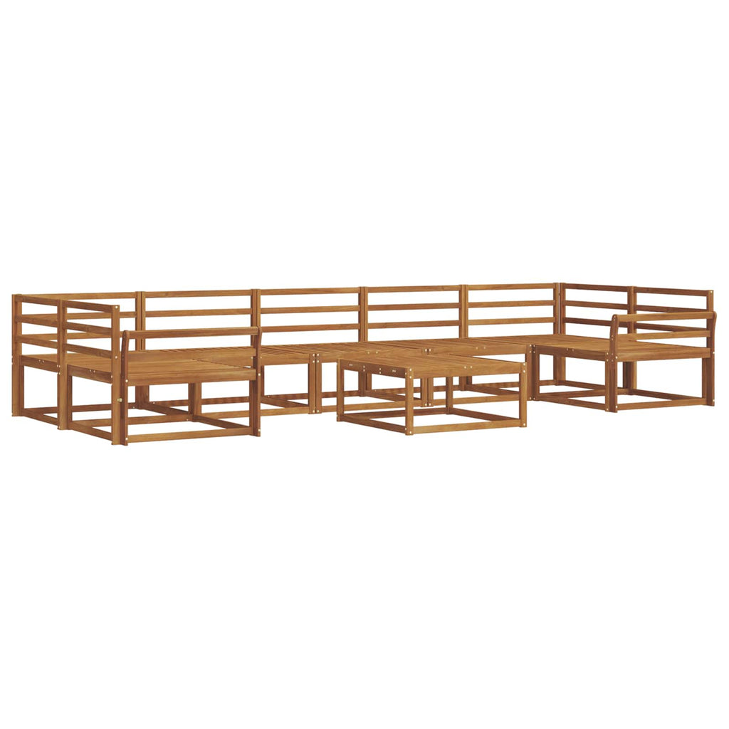 Outdoor-Sofagarnitur 8 pcs Natur Massivholz Akazie