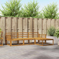 Outdoor-Sofagarnitur 4 pcs Natur Massivholz Akazie